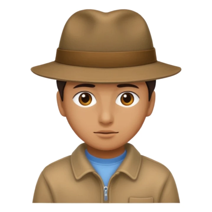 Person faced away looking behind them sticker