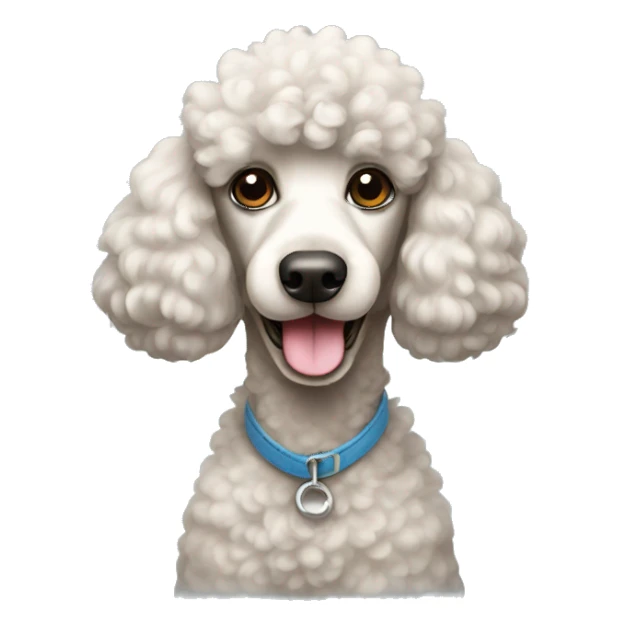 Poodle dog sticker
