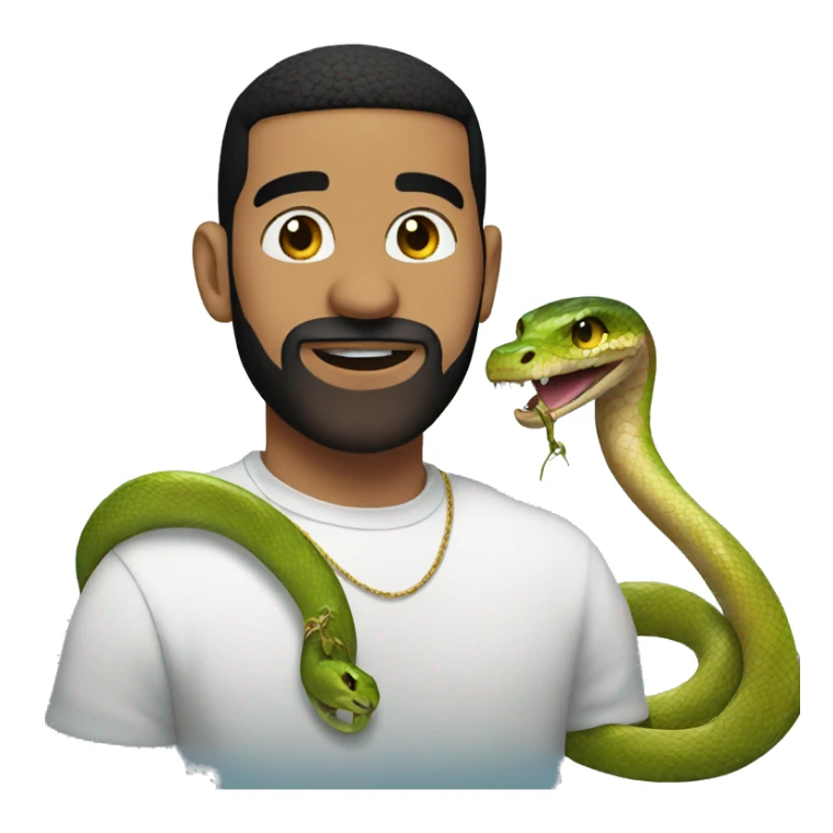 drake with a snake sticker