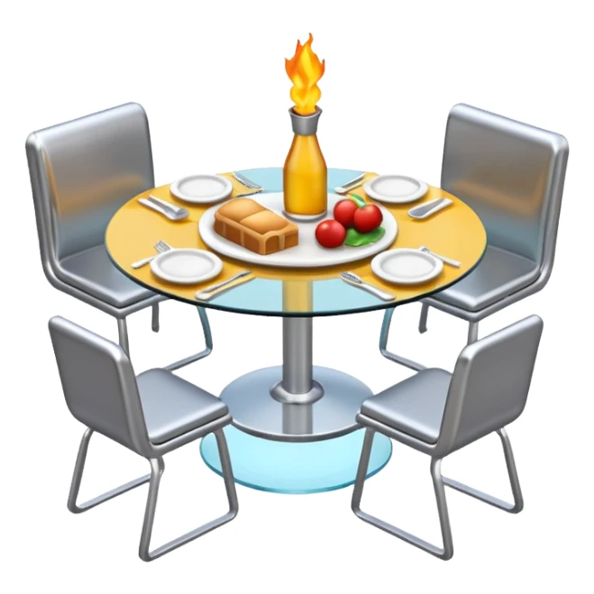 3d restaurant sticker