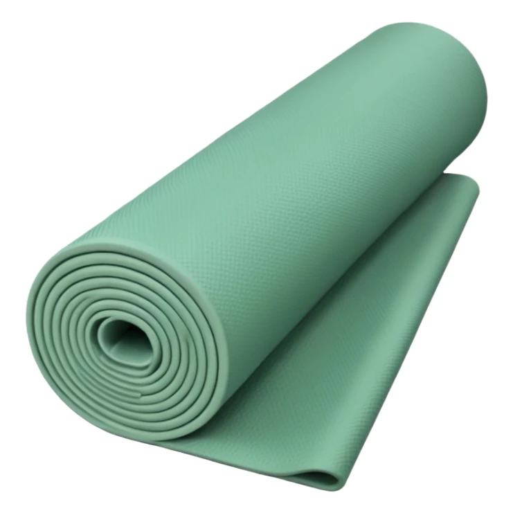 Yoga mat sage green sticker
