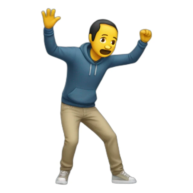 homme qui dab sticker