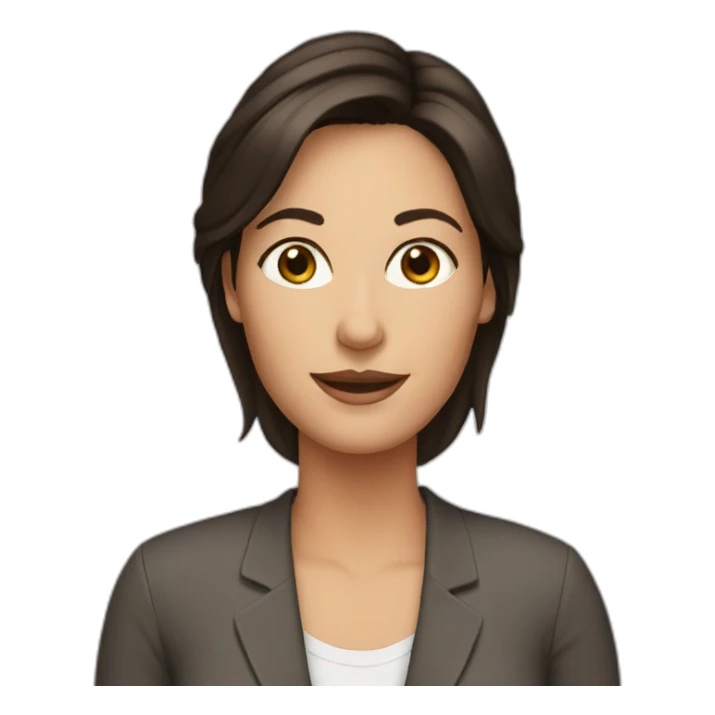 brunette mom sticker