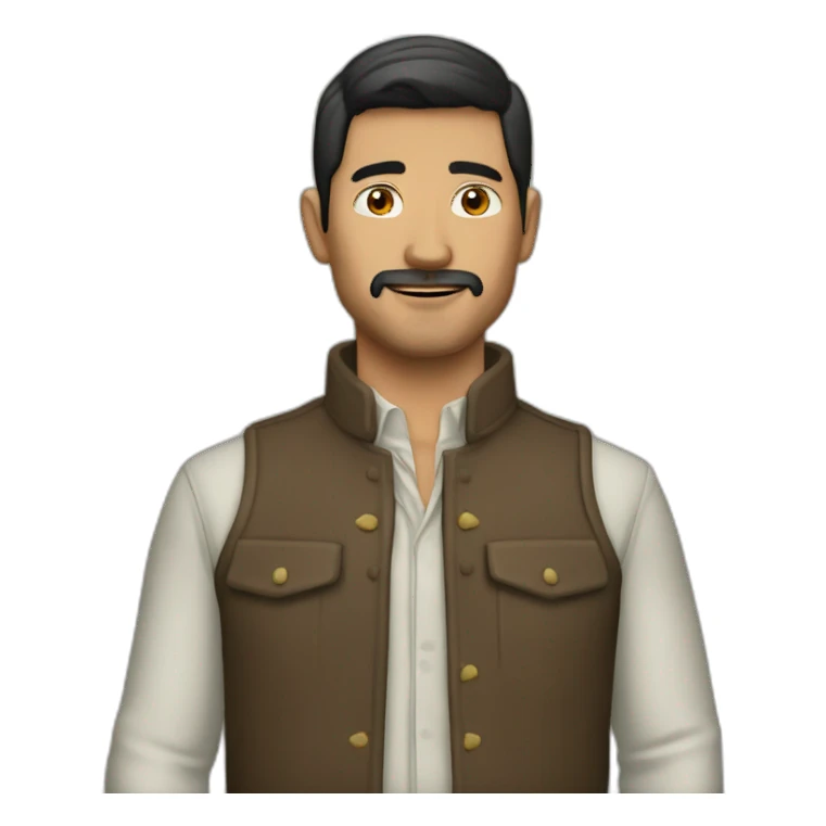 hombre moreno con jaqueca sticker