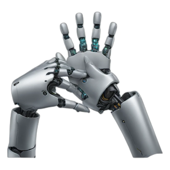 The human-robot handshake sticker
