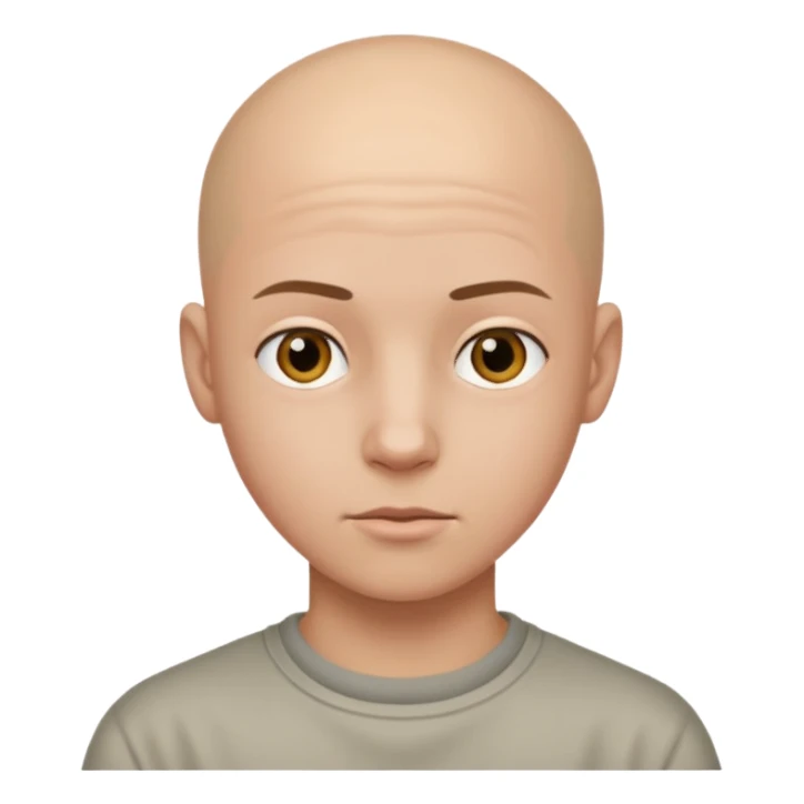 bald teenager sticker