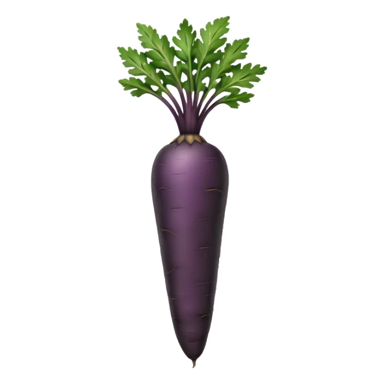 siyah havuç sticker