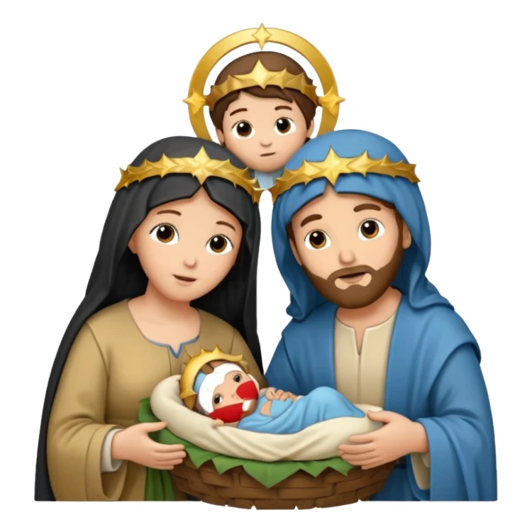 Black nativity sticker