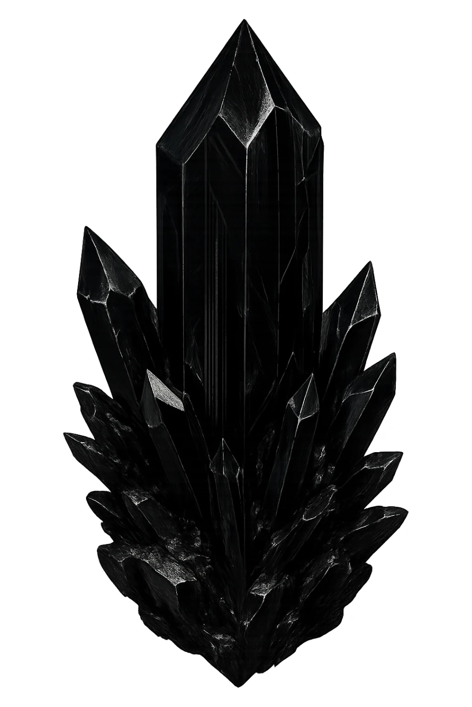 goth black crystal sticker