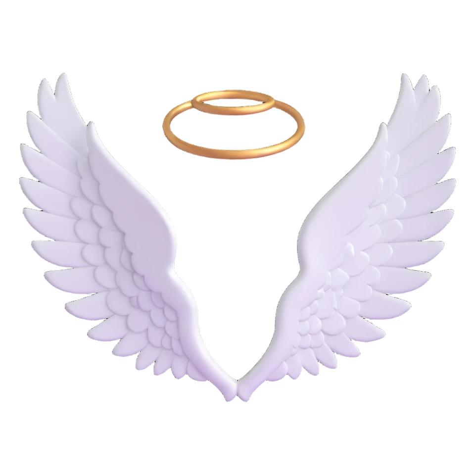 Angel wings sticker