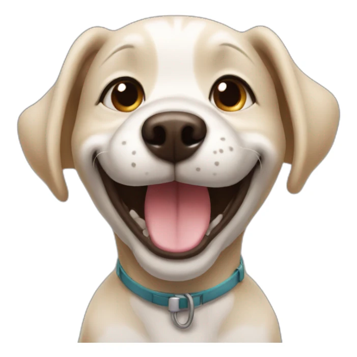 Smile dog sticker