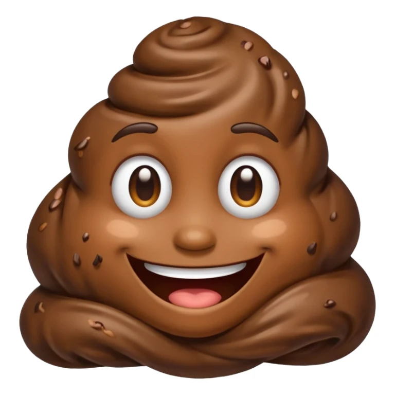 Poop person sticker