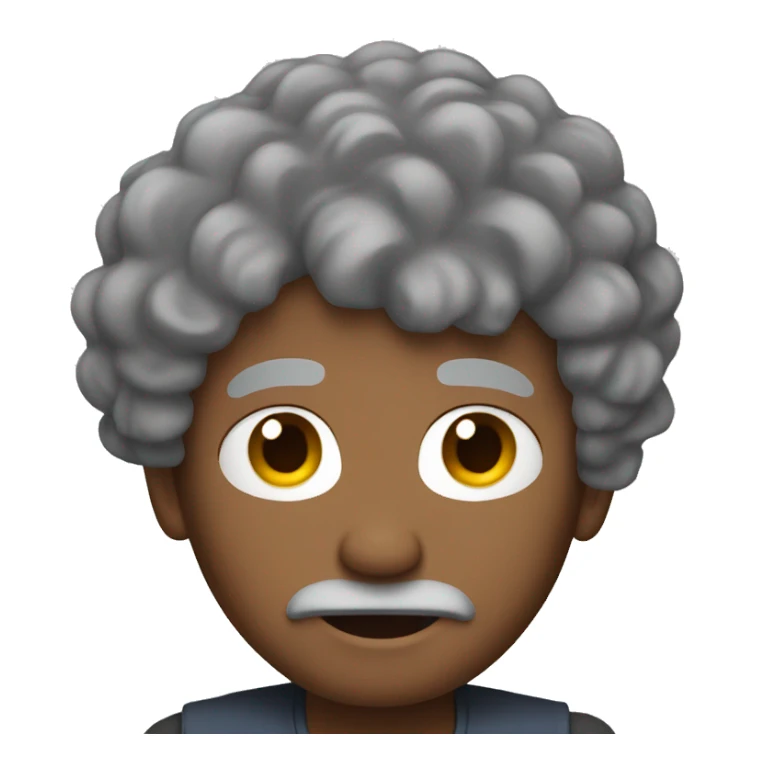 Man with grey locks feet up sticker