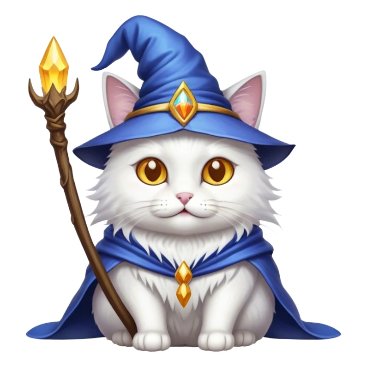 Cat wizard  sticker
