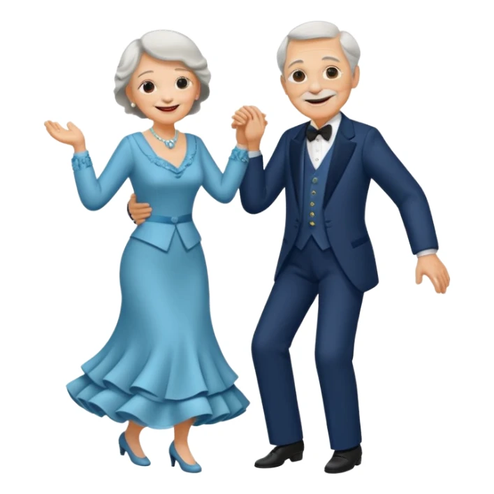 old people Waltz sticker