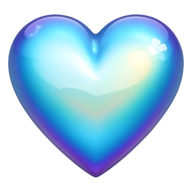 coeur bleu sticker