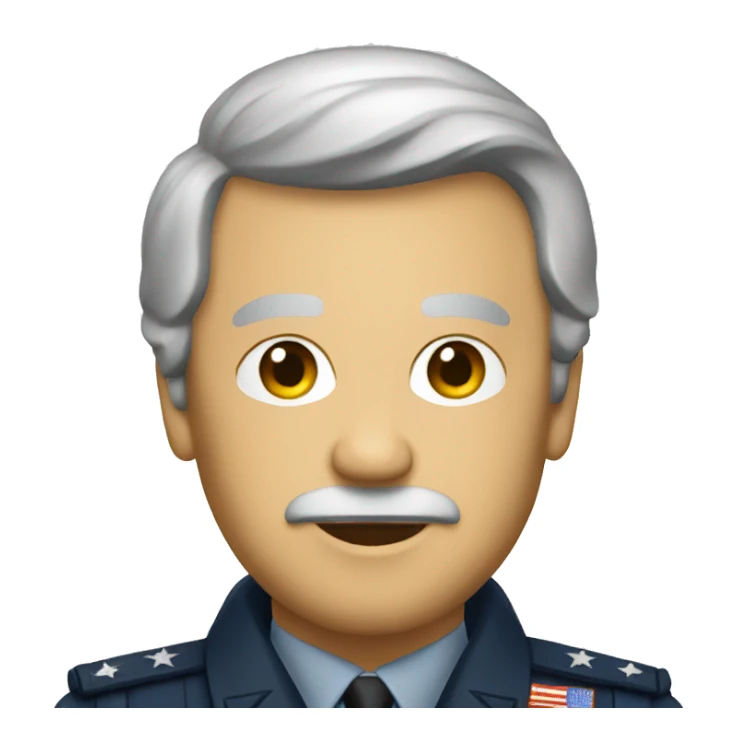 US 4. Star General  sticker