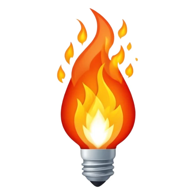 pouvoir ultime en feu sticker