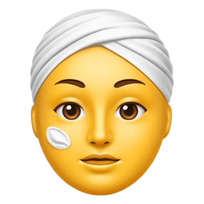 face mask cream sticker