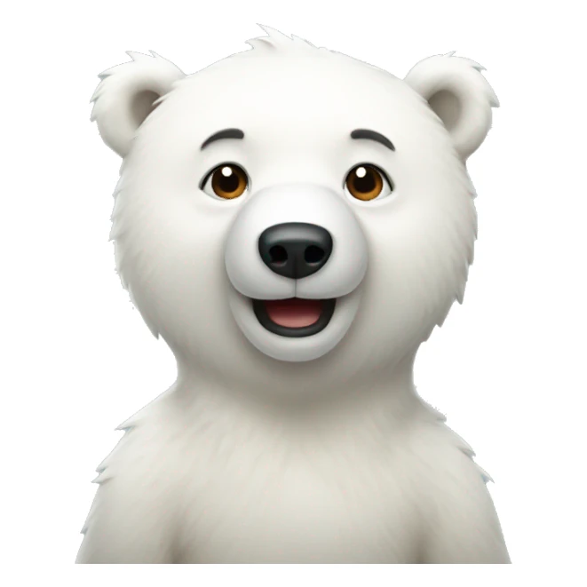 Polar bear cute sticker