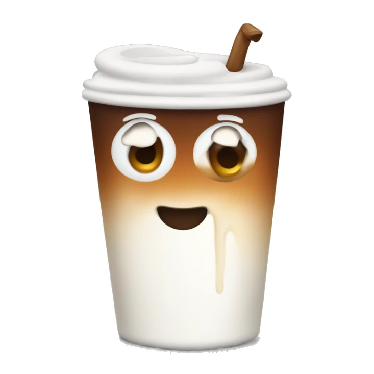 Hot coffey with Milk form sticker