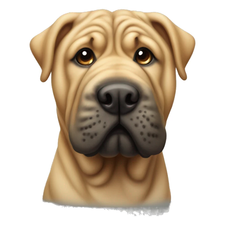 Shar pei dog sticker