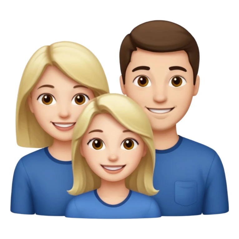 Girl with 2 guys  sticker