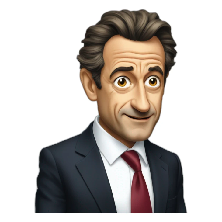 nicolas sarkozy face sticker