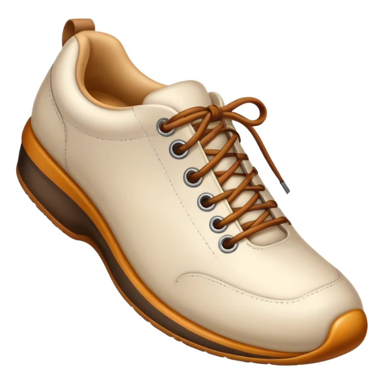 Smile face with a shoe sticker