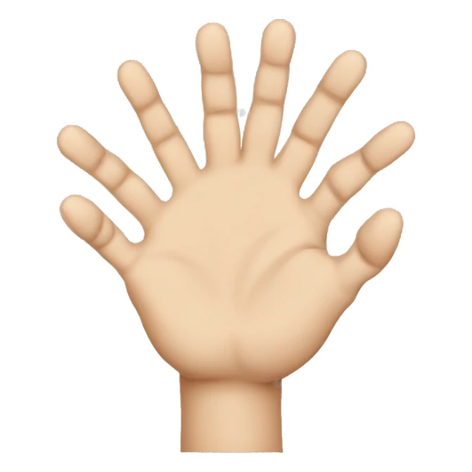 Hand with 8 fingers  sticker