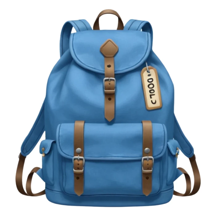 Blue backpack, Lost & Found Object. sticker