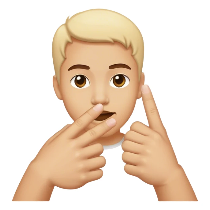 Finger guns sticker