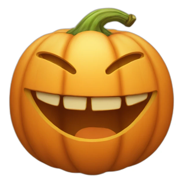 laughing pumpkin sticker