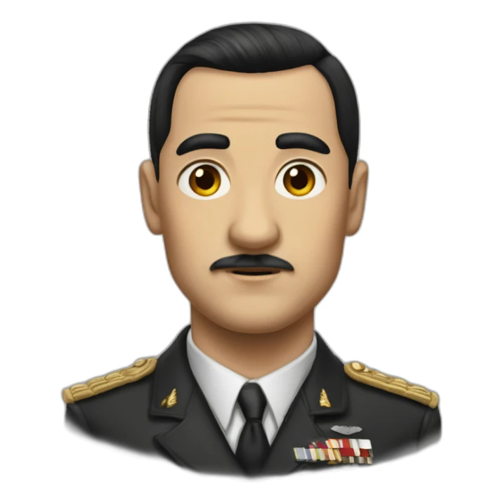 Adolf 1943 black hair sticker