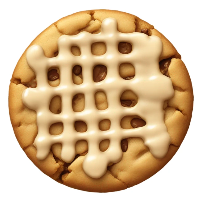 Cookie with peanuts and peanut butter drizzle  sticker