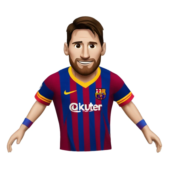 Lionel Messi on Barca  sticker