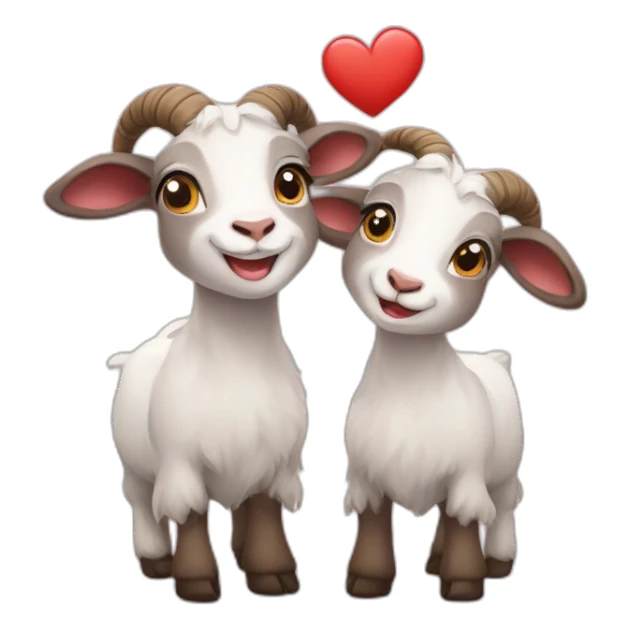 goats-in-love sticker