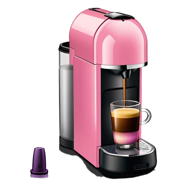 Pink Nespresso Vertuo Machine sticker