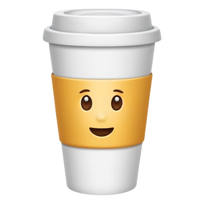 paper coffee cup sticker