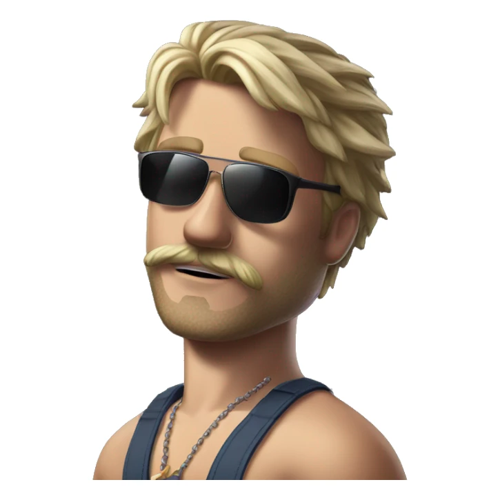 cool dude with sunglasses sticker
