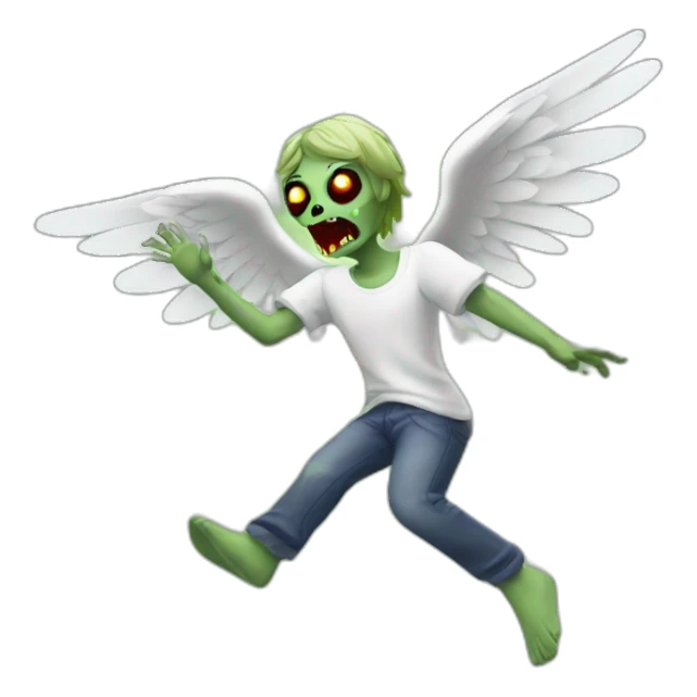 dancing zombie angel sticker