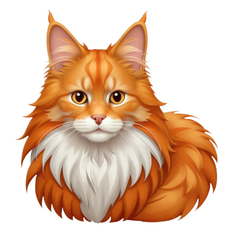 Orange Maine-coon sticker