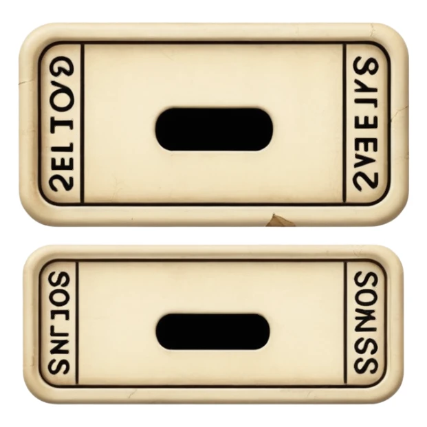 ivory ticket sticker