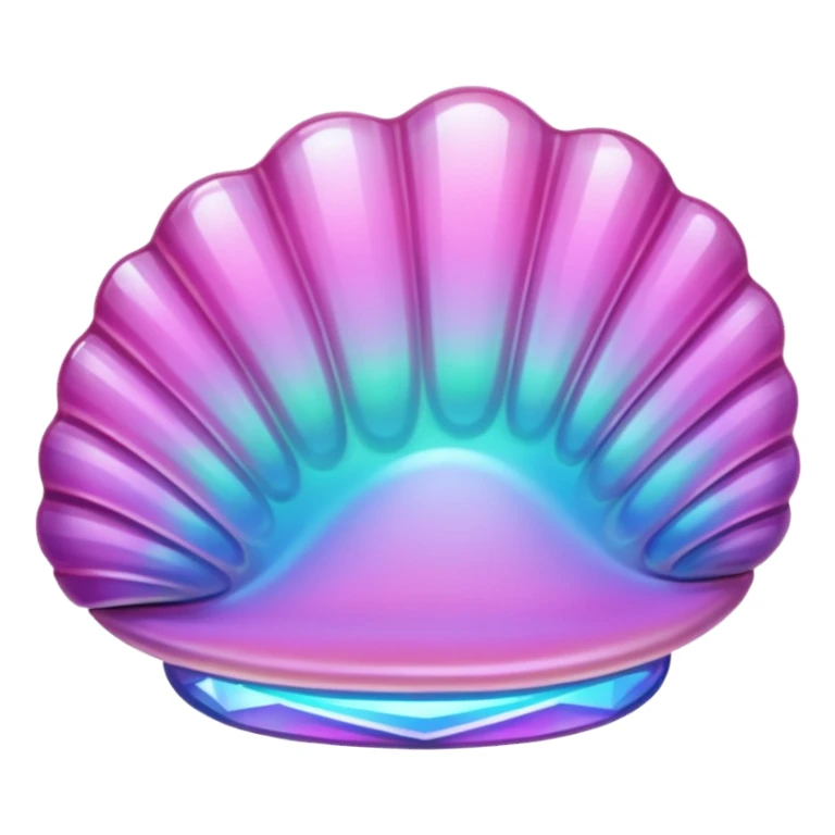 pink crystal clam sticker