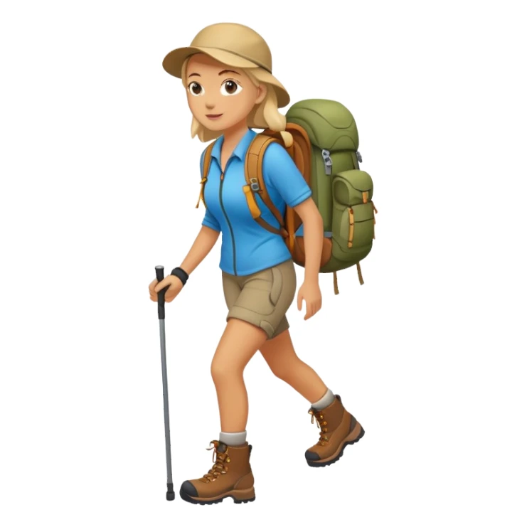 womanHiking sticker