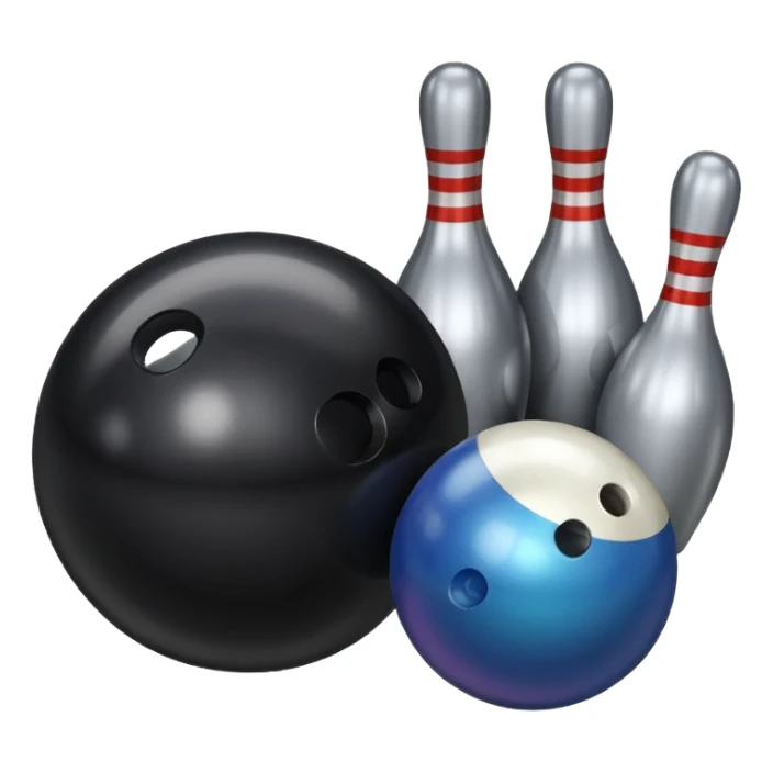 800 with a bowling ball beside it sticker