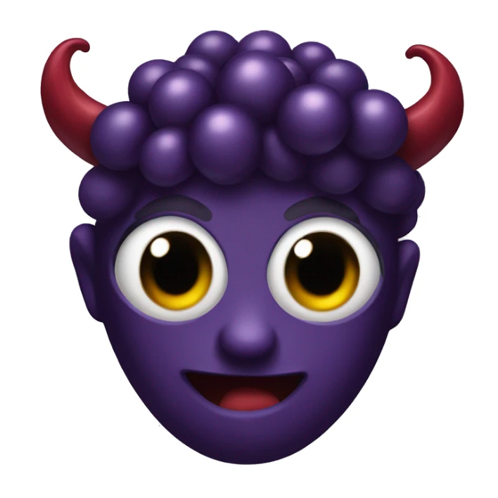 dark grape with devil sticker