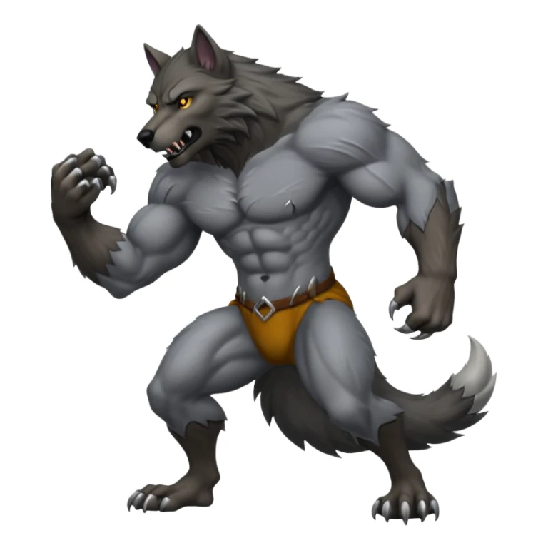 Female Werewolf body sticker