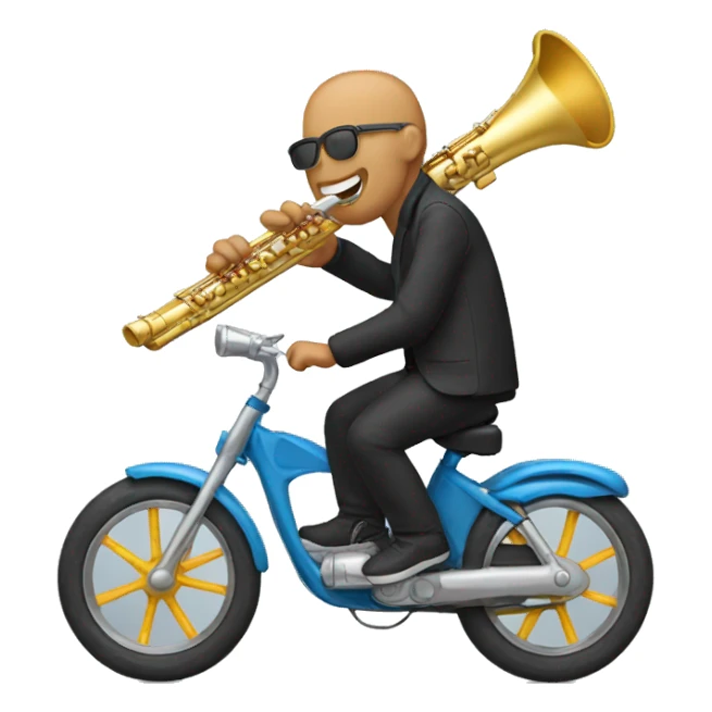 flute on a bike sticker
