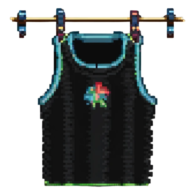 string sleeveless shirt sticker